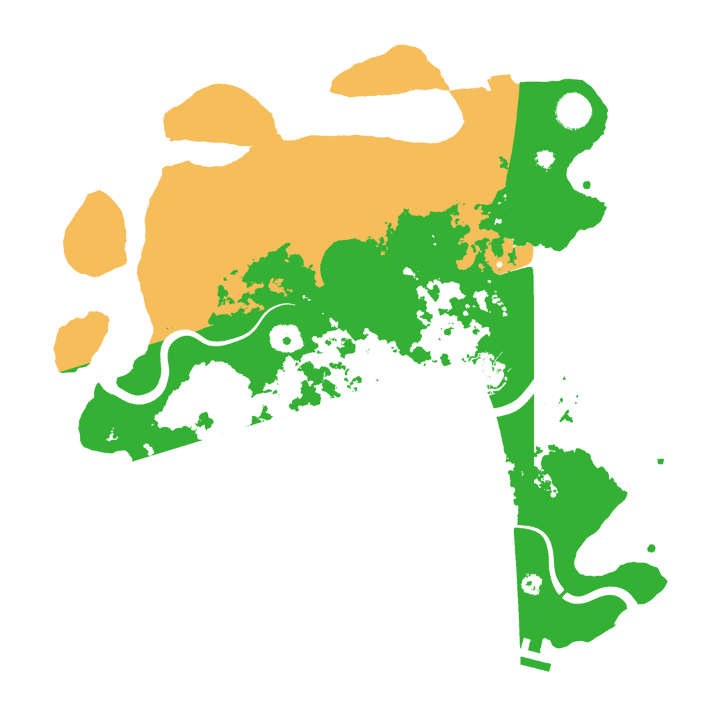 Biome Rust Map: Procedural Map, Size: 3500, Seed: 520872556