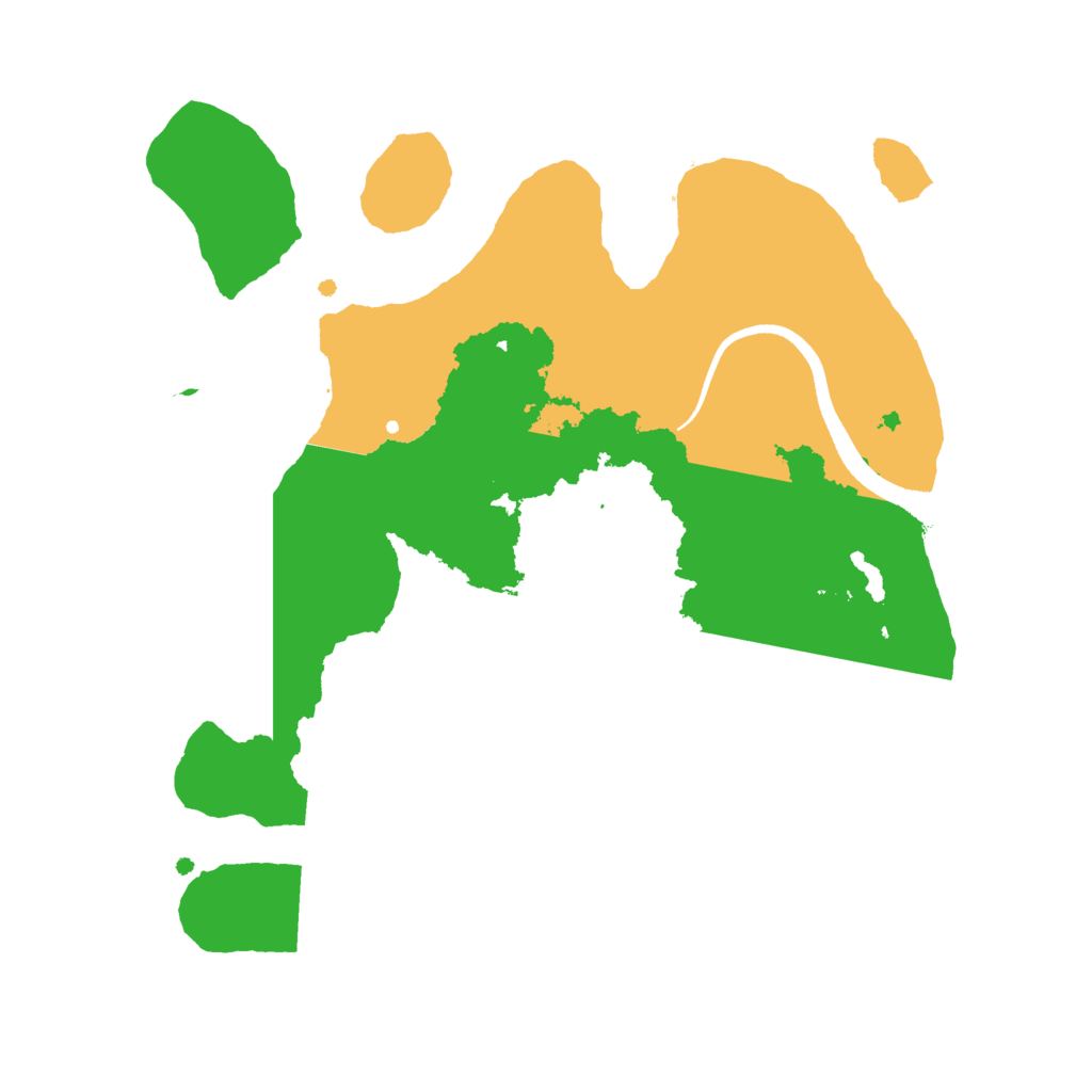 Biome Rust Map: Procedural Map, Size: 2500, Seed: 752807285