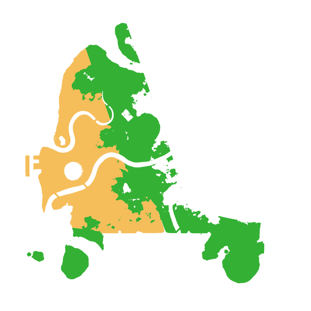 Biome Rust Map: Procedural Map, Size: 3000, Seed: 9152348