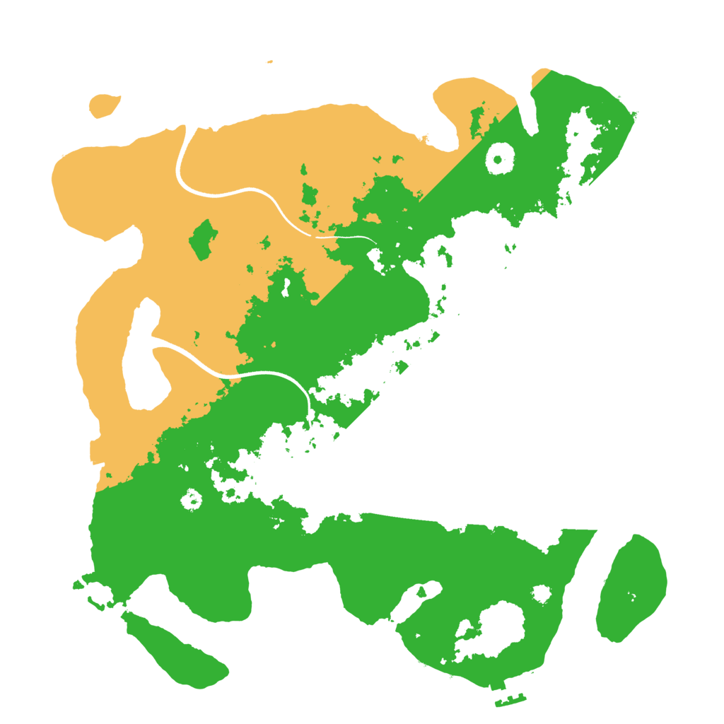 Biome Rust Map: Procedural Map, Size: 3500, Seed: 82877435