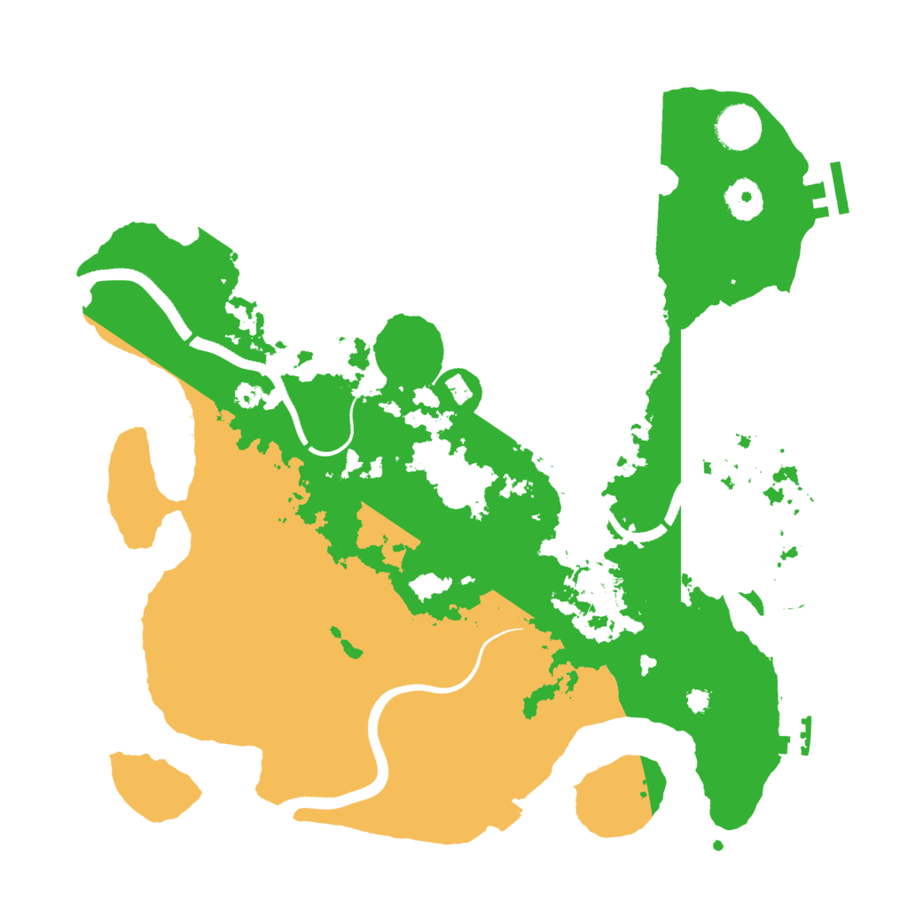 Biome Rust Map: Procedural Map, Size: 3500, Seed: 1662407142