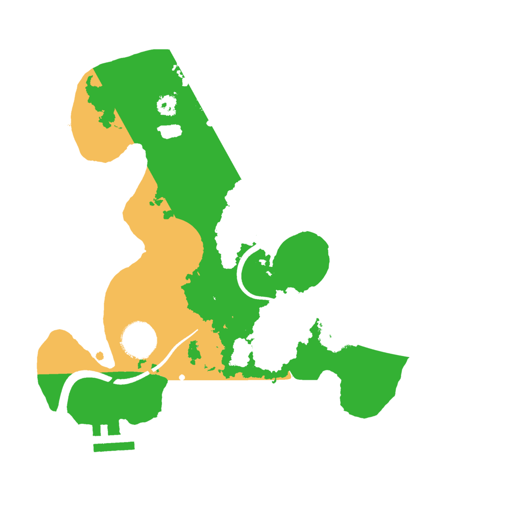 Biome Rust Map: Procedural Map, Size: 2500, Seed: 1410862280