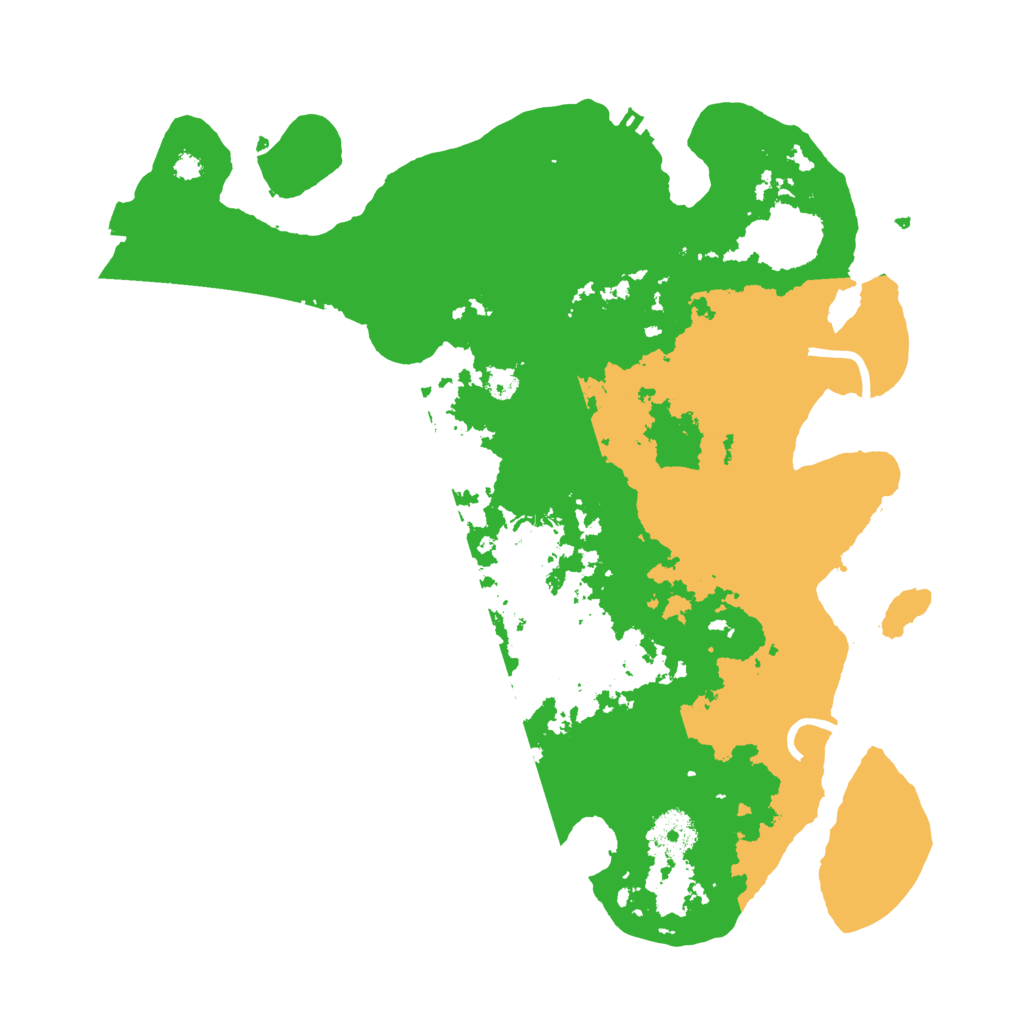 Biome Rust Map: Procedural Map, Size: 3500, Seed: 12477