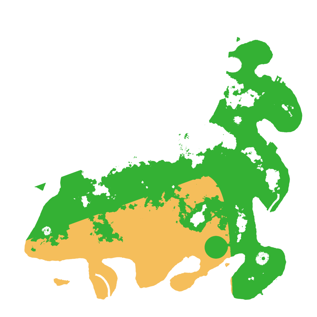 Biome Rust Map: Procedural Map, Size: 3700, Seed: 91994