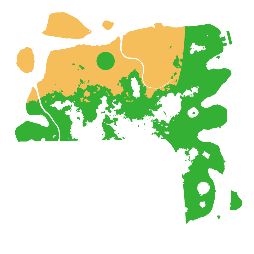 Biome Rust Map: Procedural Map, Size: 3700, Seed: 2098978331