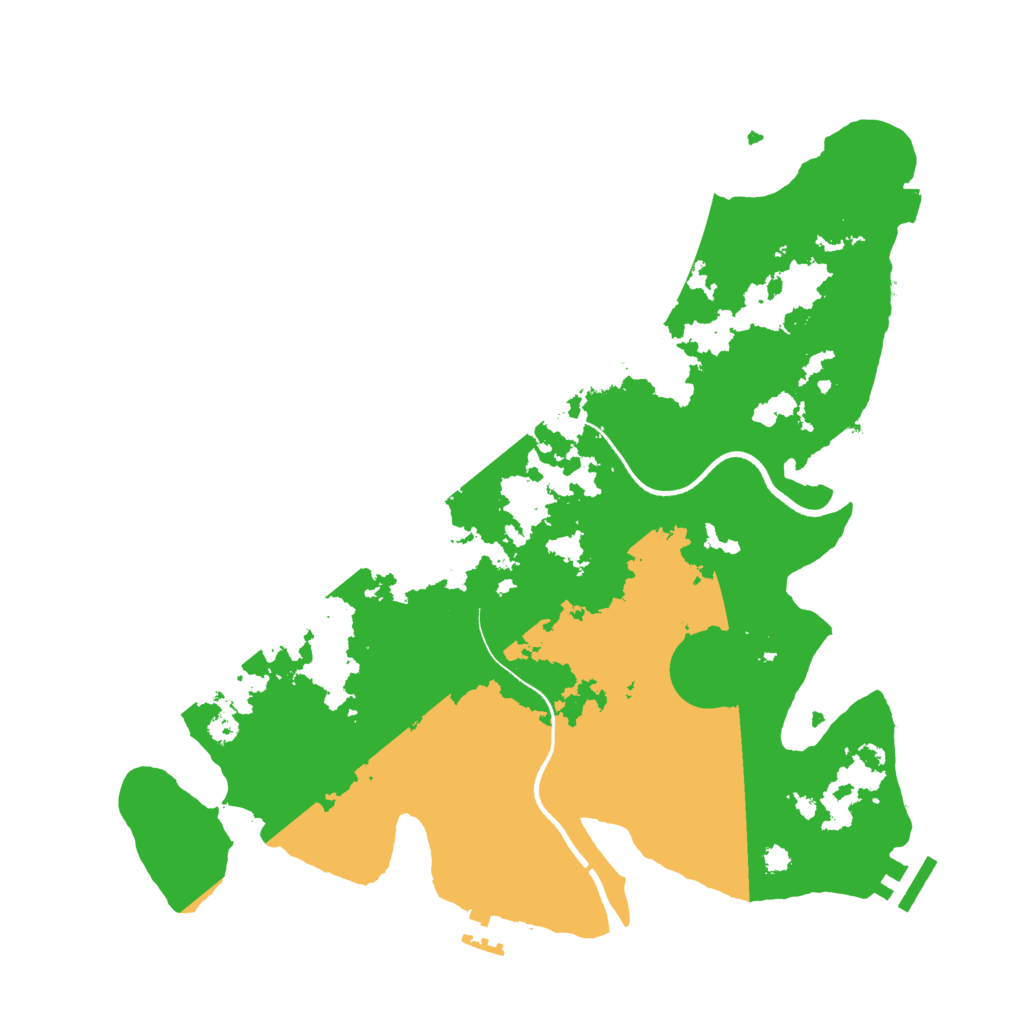 Biome Rust Map: Procedural Map, Size: 3500, Seed: 545906755