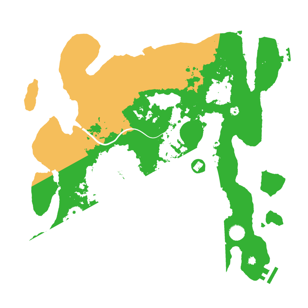 Biome Rust Map: Procedural Map, Size: 3500, Seed: 616819236