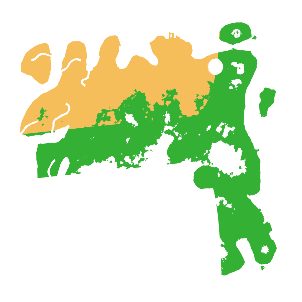 Biome Rust Map: Procedural Map, Size: 3500, Seed: 168498766