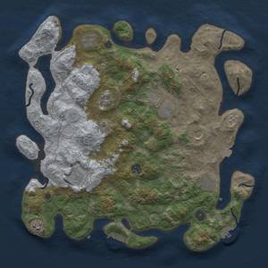 Thumbnail Rust Map: Procedural Map, Size: 4000, Seed: 1723935078, 17 Monuments