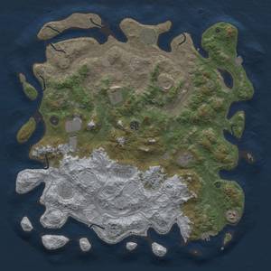 Thumbnail Rust Map: Procedural Map, Size: 4500, Seed: 1999215841, 18 Monuments