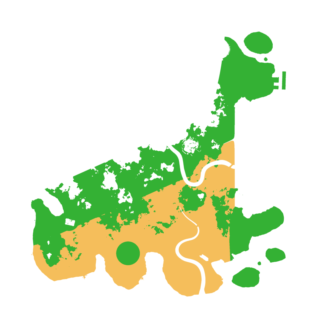 Biome Rust Map: Procedural Map, Size: 3500, Seed: 1011883440