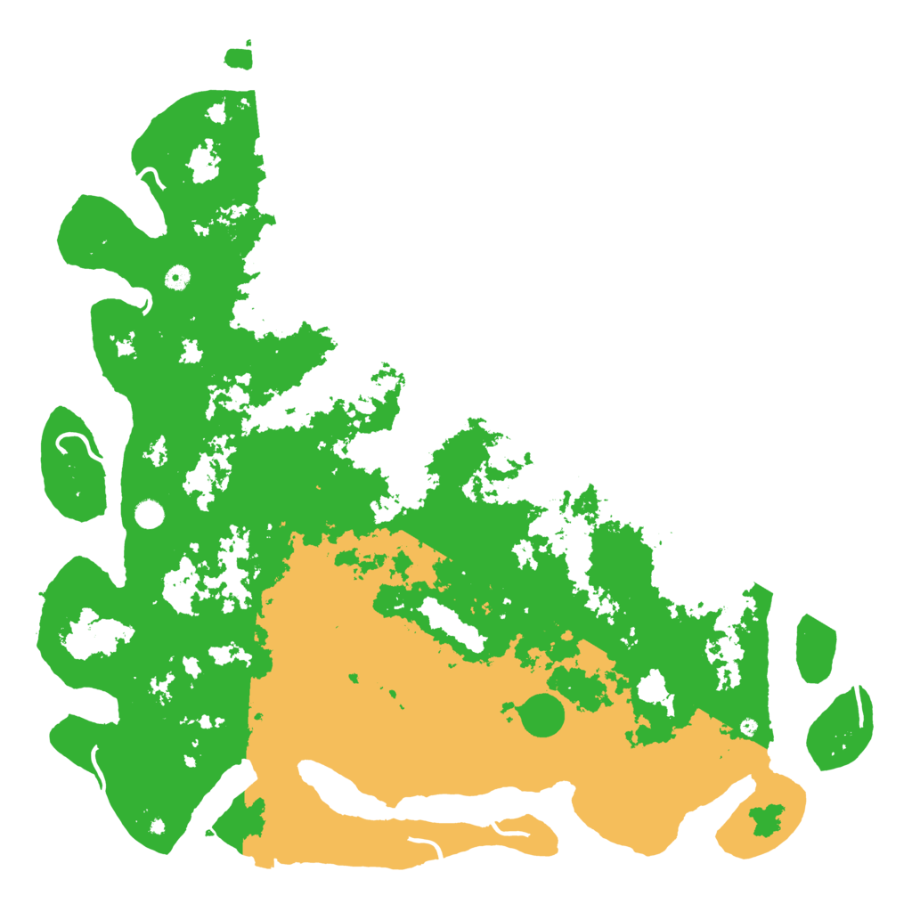 Biome Rust Map: Procedural Map, Size: 5500, Seed: 299452