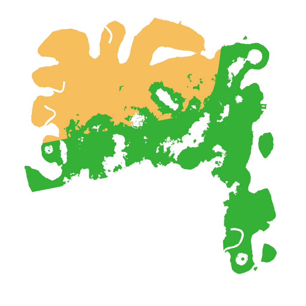 Biome Rust Map: Procedural Map, Size: 3800, Seed: 1995925841