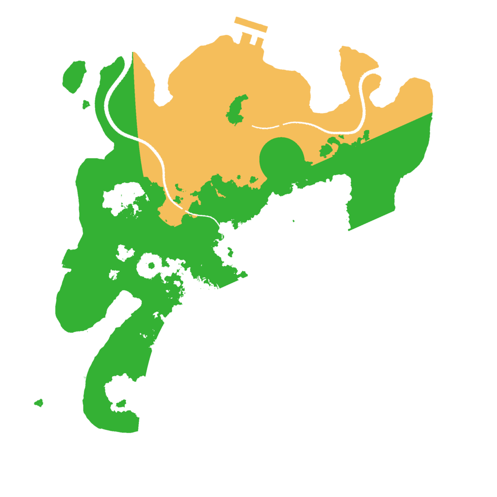 Biome Rust Map: Procedural Map, Size: 3000, Seed: 564894894