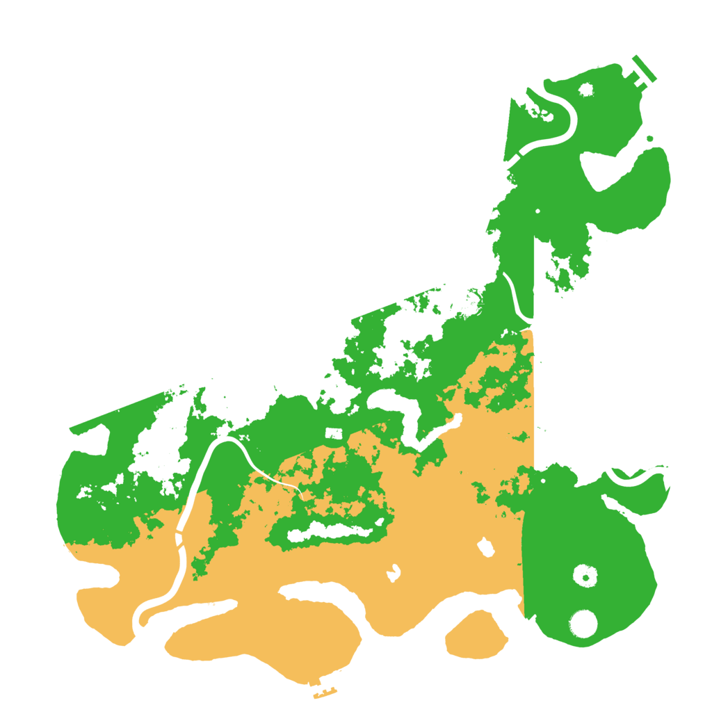 Biome Rust Map: Procedural Map, Size: 4500, Seed: 646540491