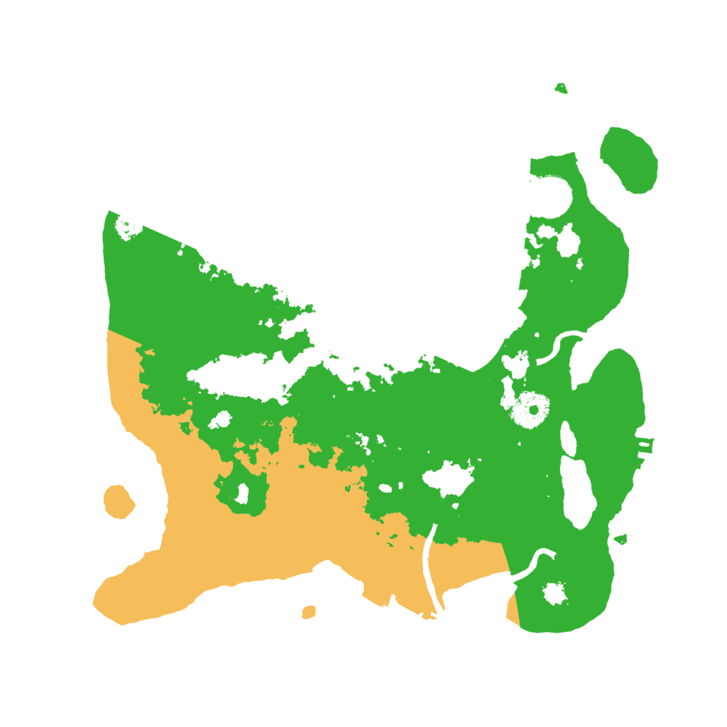 Biome Rust Map: Procedural Map, Size: 3000, Seed: 45532253