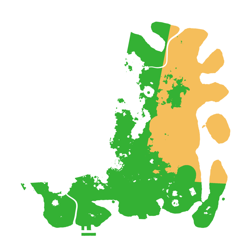 Biome Rust Map: Procedural Map, Size: 3500, Seed: 7453107