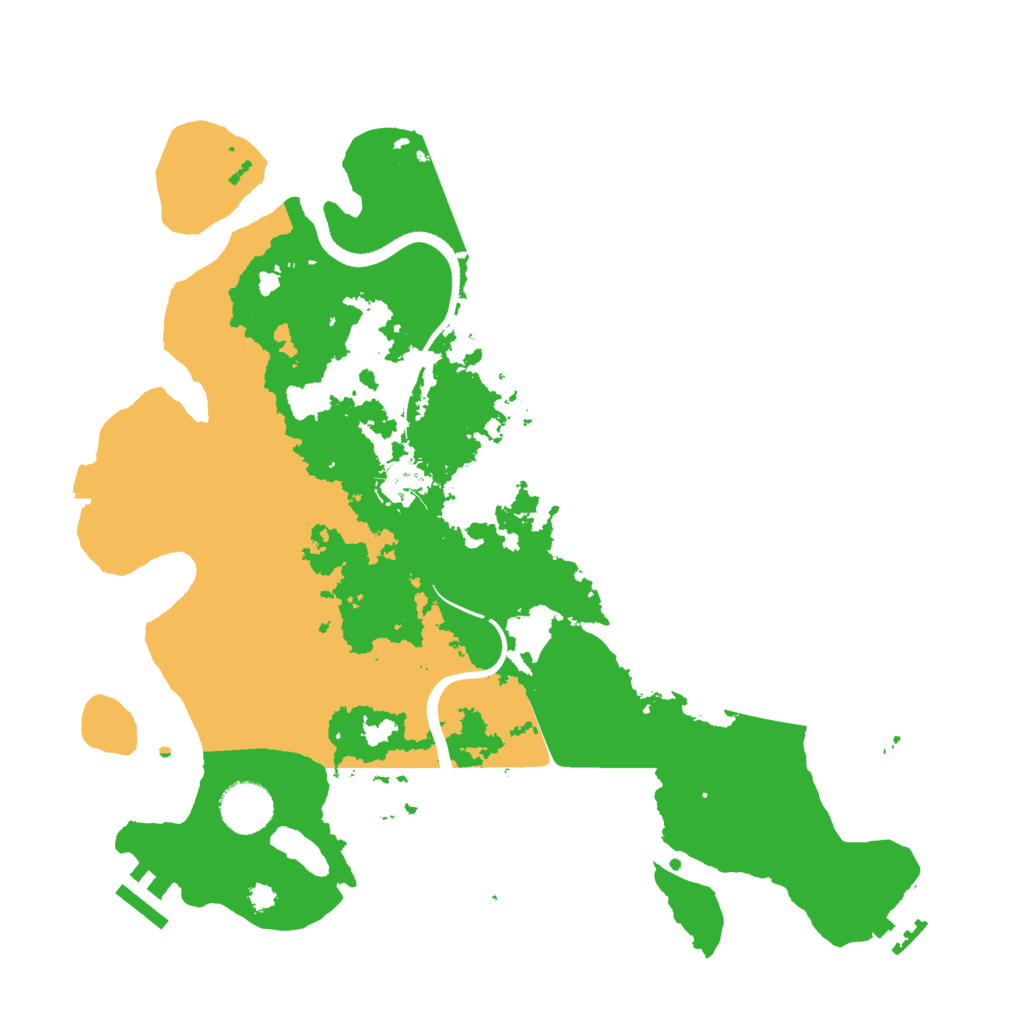 Biome Rust Map: Procedural Map, Size: 3500, Seed: 2059096483