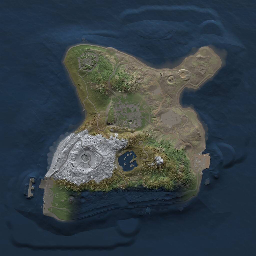 Rust Map: Procedural Map, Size: 2000, Seed: 31321, 6 Monuments