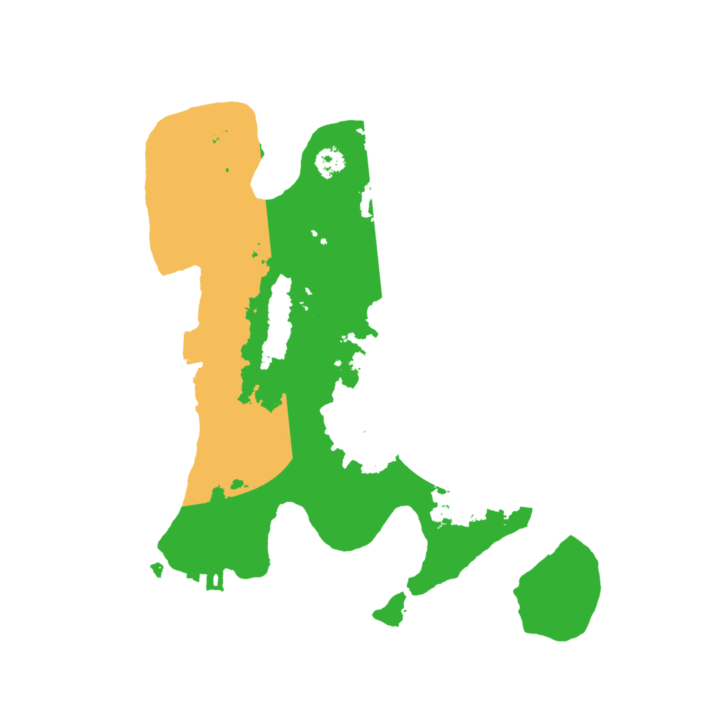 Biome Rust Map: Procedural Map, Size: 2500, Seed: 7241987