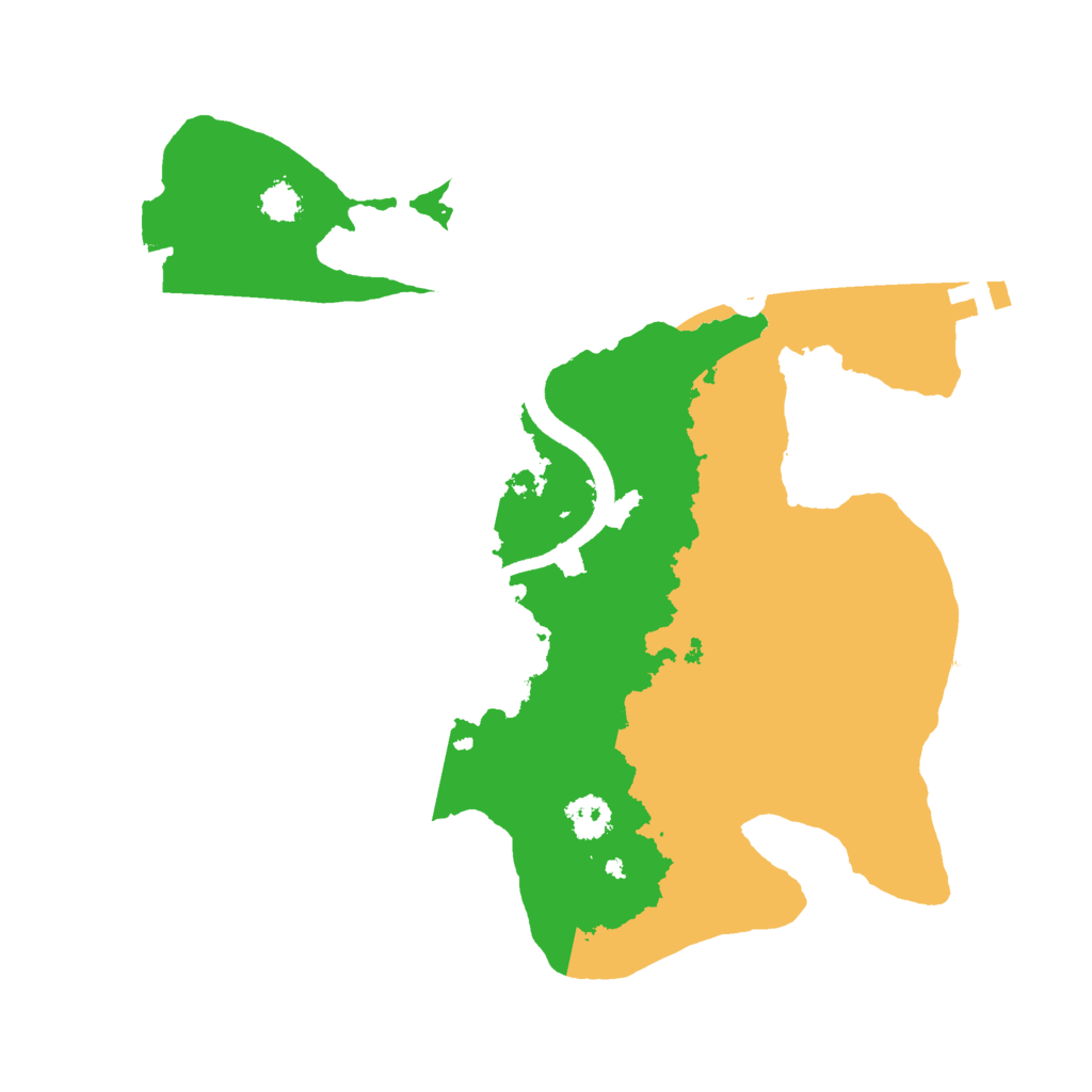 Biome Rust Map: Procedural Map, Size: 2500, Seed: 1906707141