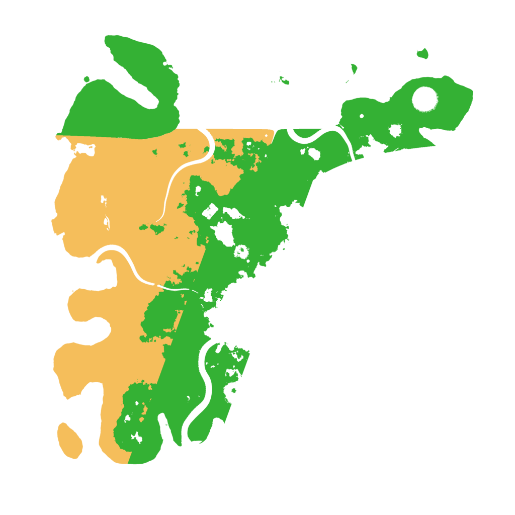 Biome Rust Map: Procedural Map, Size: 3600, Seed: 2012719