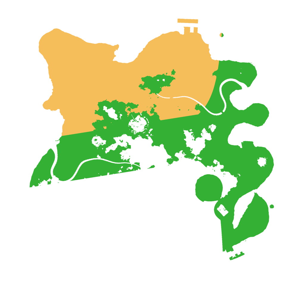 Biome Rust Map: Procedural Map, Size: 3000, Seed: 27309