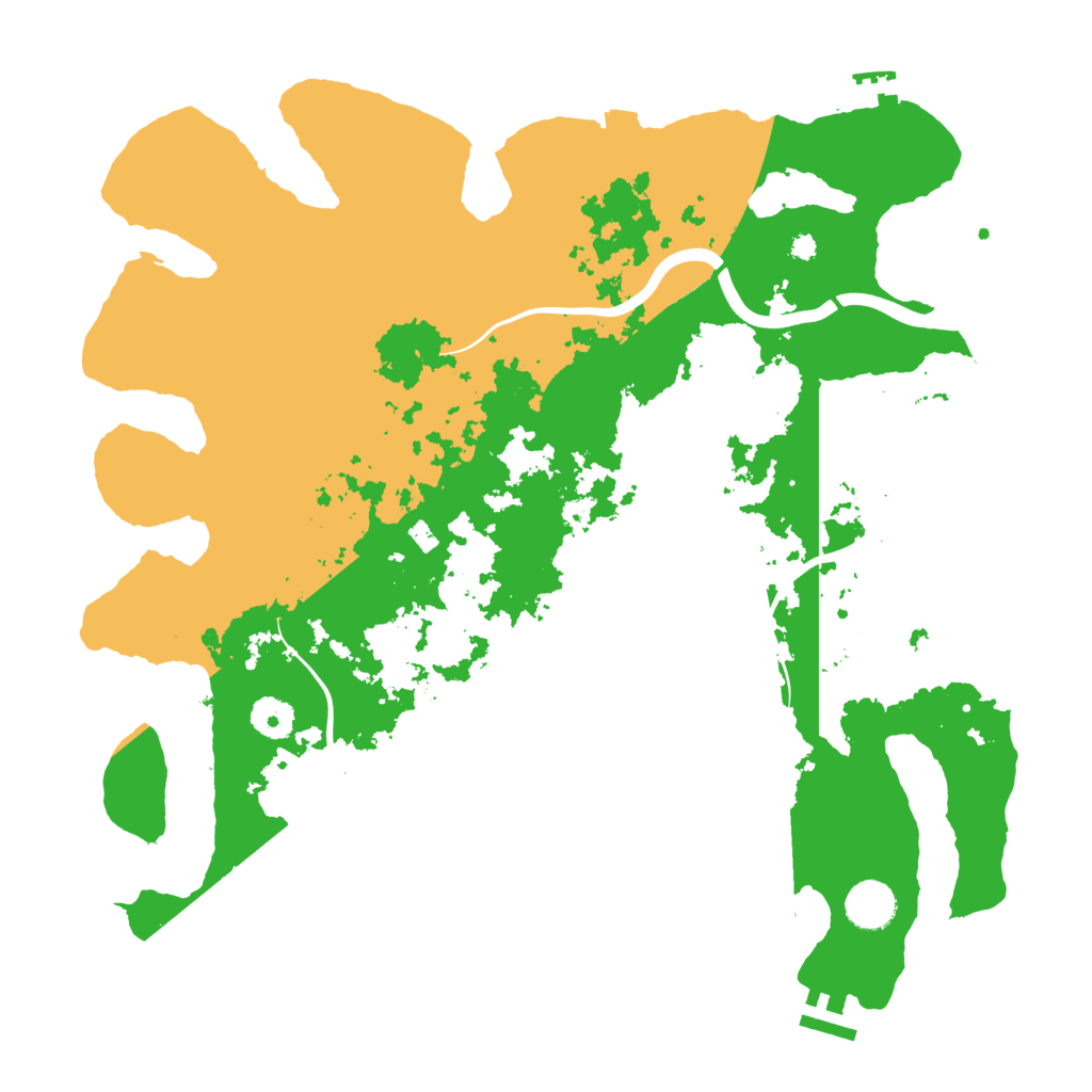 Biome Rust Map: Procedural Map, Size: 3850, Seed: 124555