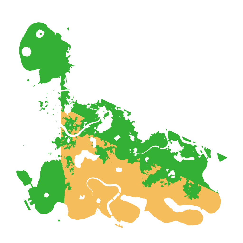 Biome Rust Map: Procedural Map, Size: 4500, Seed: 12287948