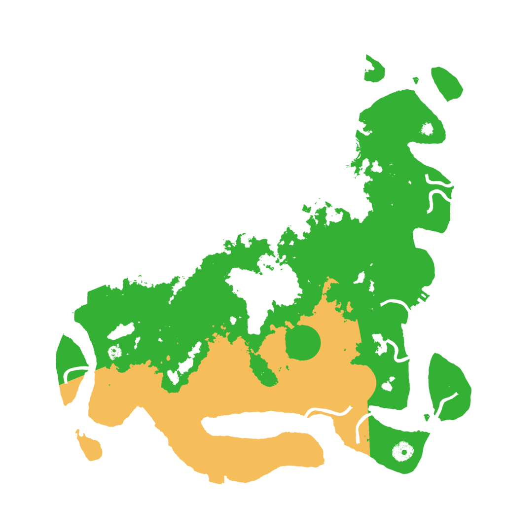 Biome Rust Map: Procedural Map, Size: 3800, Seed: 266347