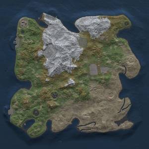 Thumbnail Rust Map: Procedural Map, Size: 3500, Seed: 1557479695, 16 Monuments