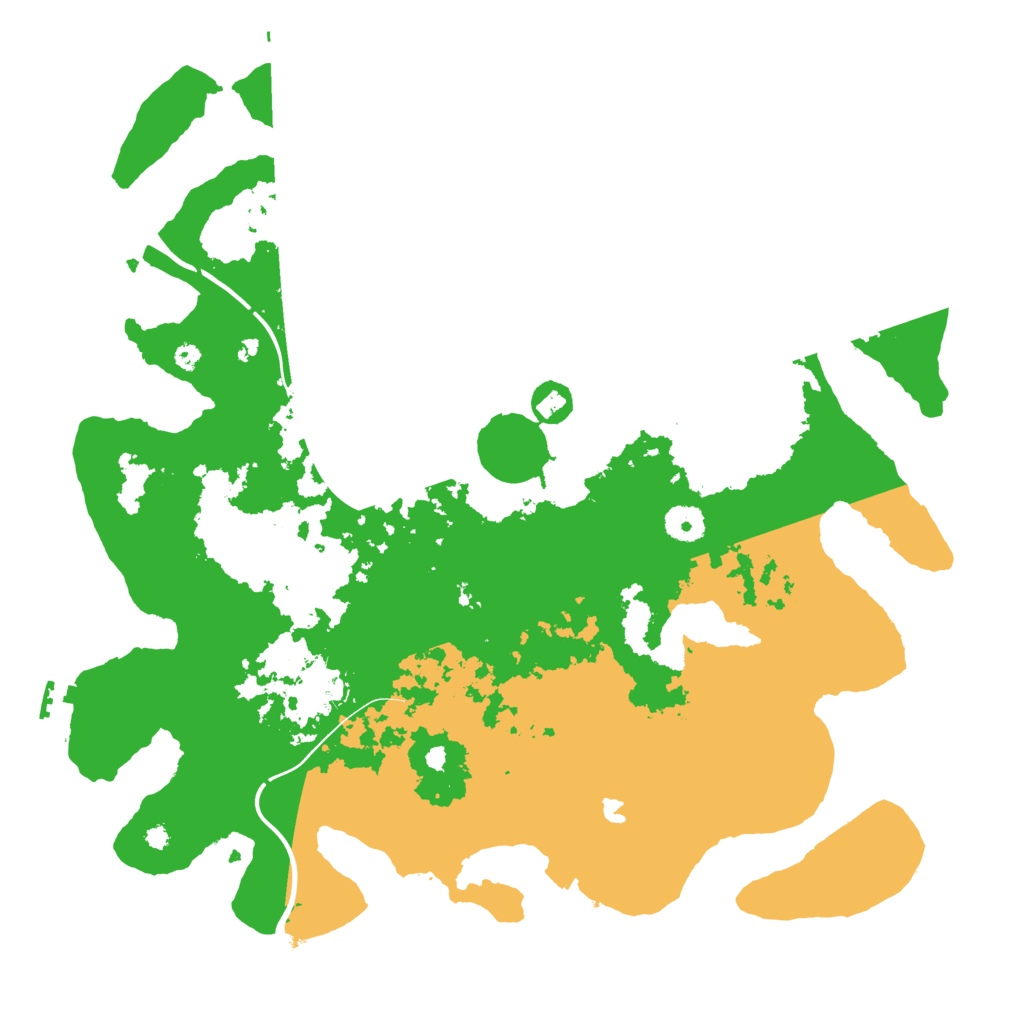 Biome Rust Map: Procedural Map, Size: 4000, Seed: 11107