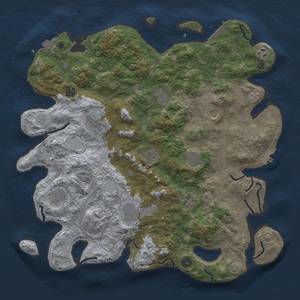 Thumbnail Rust Map: Procedural Map, Size: 4300, Seed: 745305493, 19 Monuments