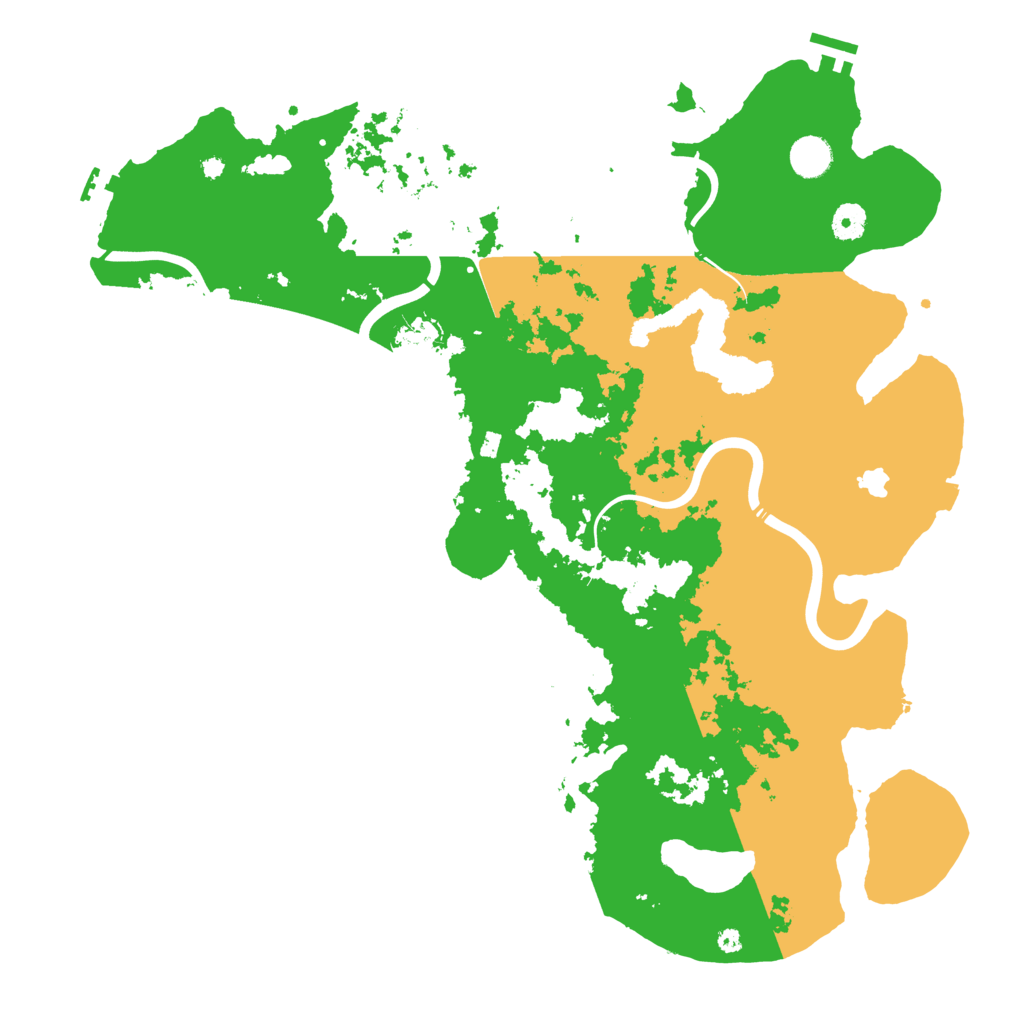 Biome Rust Map: Procedural Map, Size: 4300, Seed: 745305493