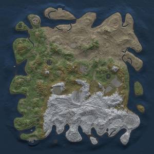 Thumbnail Rust Map: Procedural Map, Size: 4250, Seed: 998048, 16 Monuments