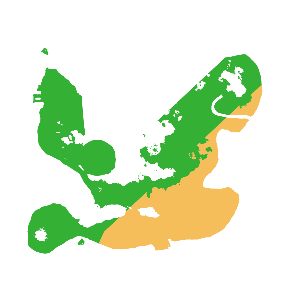 Biome Rust Map: Procedural Map, Size: 2200, Seed: 436345