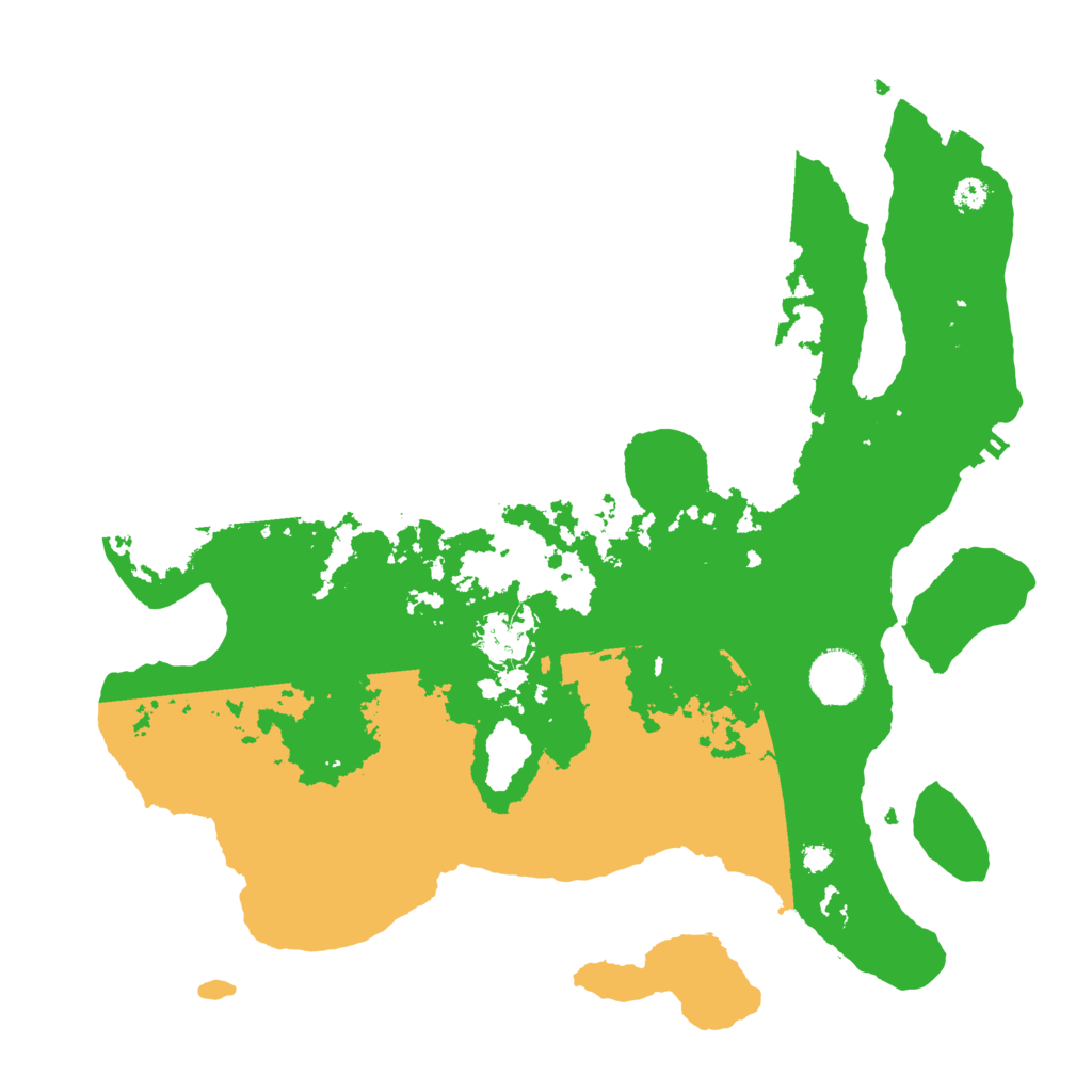 Biome Rust Map: Procedural Map, Size: 3500, Seed: 466357558