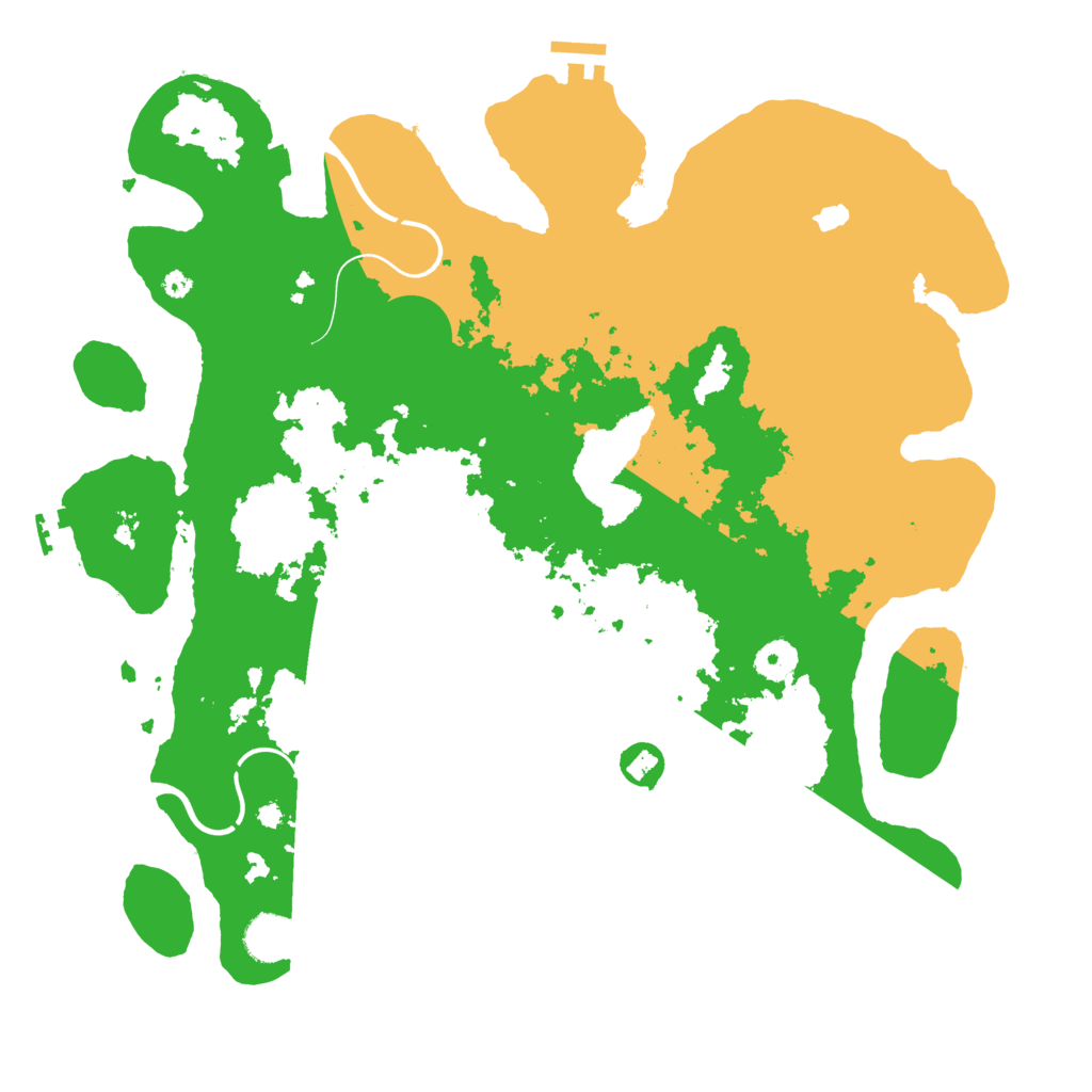 Biome Rust Map: Procedural Map, Size: 4000, Seed: 743266243