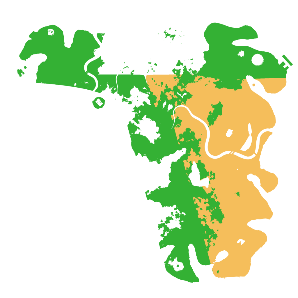 Biome Rust Map: Procedural Map, Size: 4500, Seed: 479378503