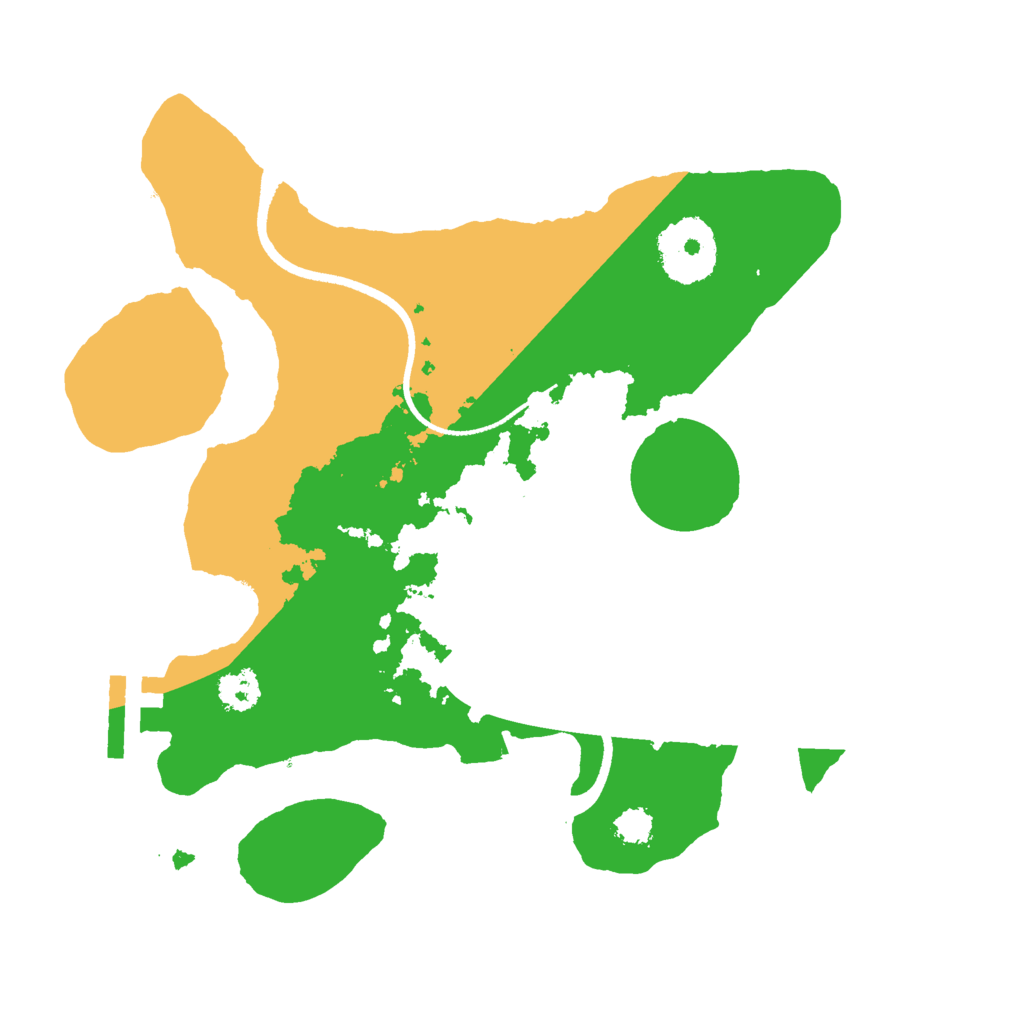 Biome Rust Map: Procedural Map, Size: 2500, Seed: 2140189346