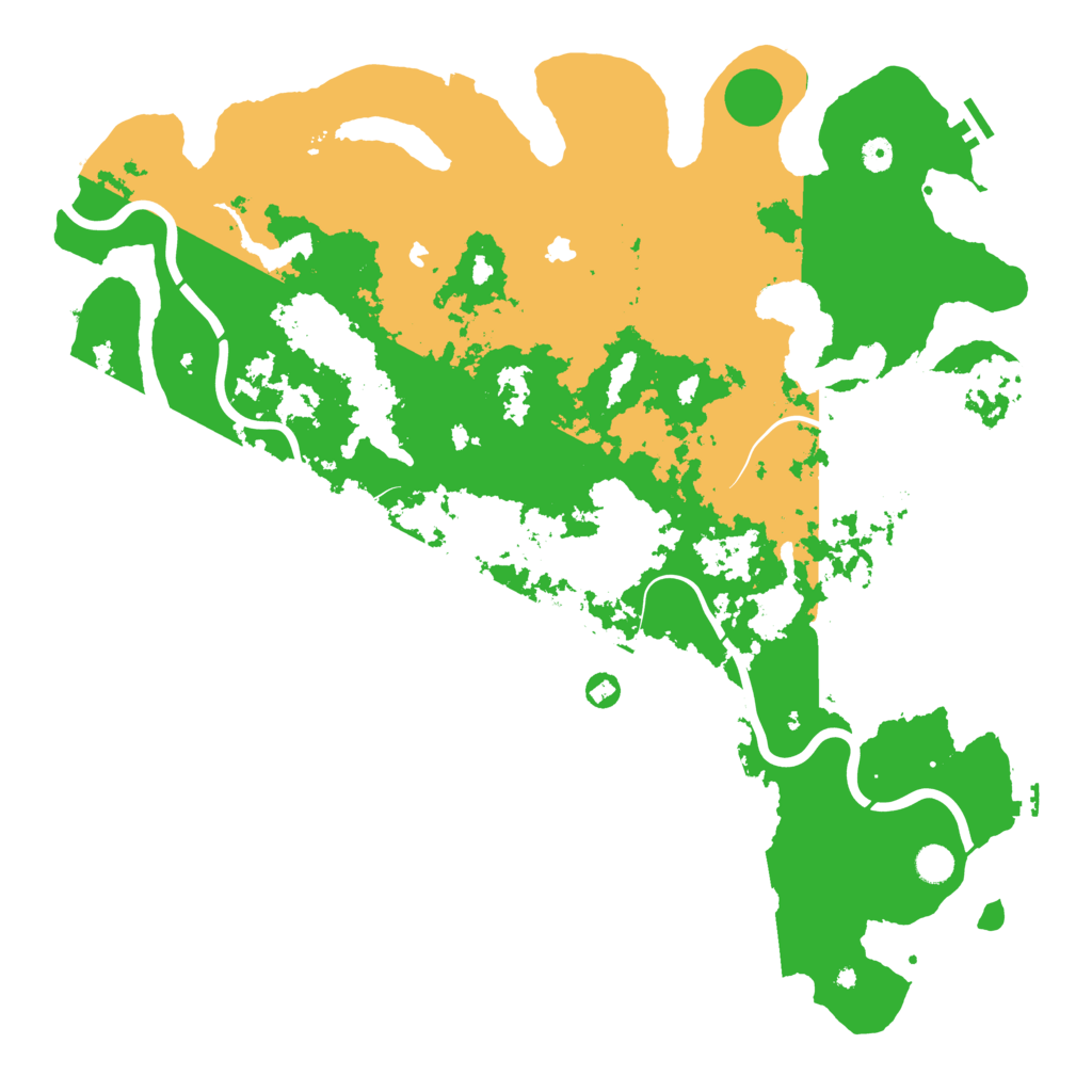Biome Rust Map: Procedural Map, Size: 5000, Seed: 1520