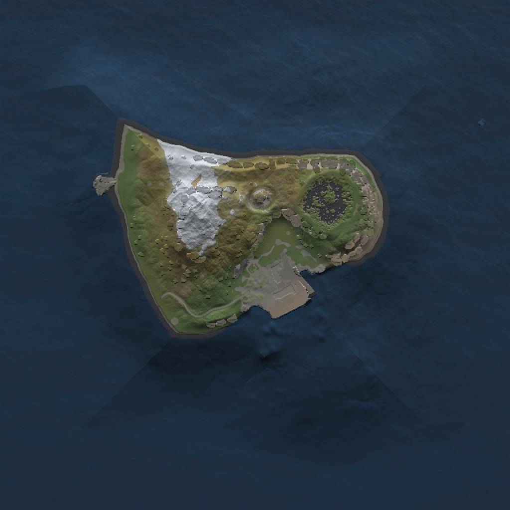 Rust Map: Procedural Map, Size: 1200, Seed: 793197, 3 Monuments