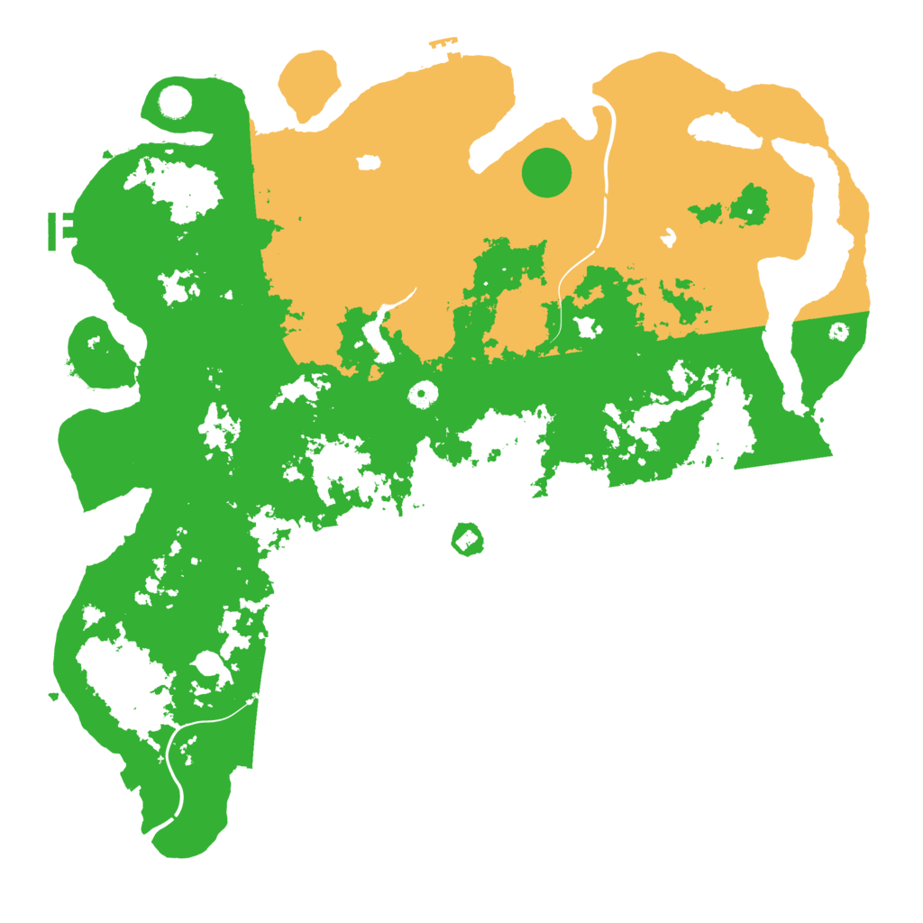 Biome Rust Map: Procedural Map, Size: 4900, Seed: 50000