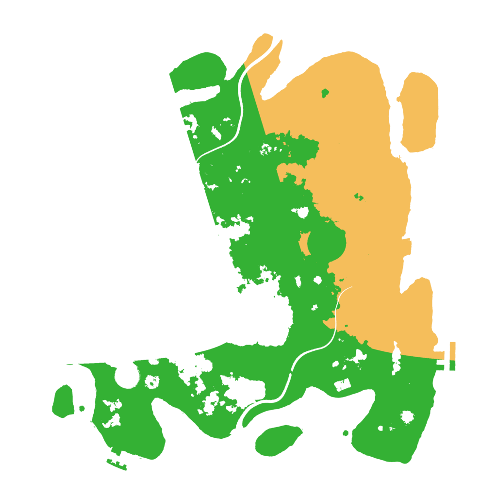 Biome Rust Map: Procedural Map, Size: 3500, Seed: 695