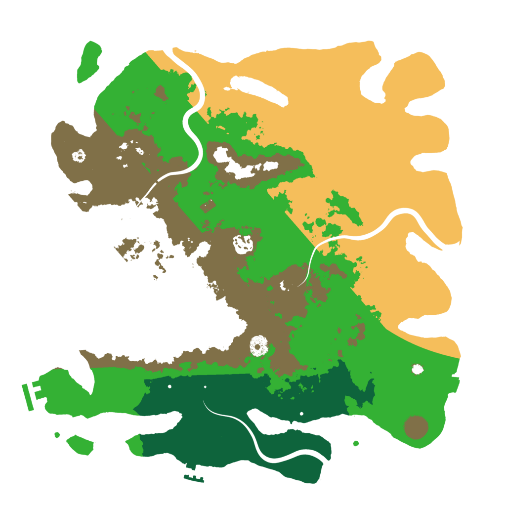 Biome Rust Map: Procedural Map, Size: 3750, Seed: 1670540553