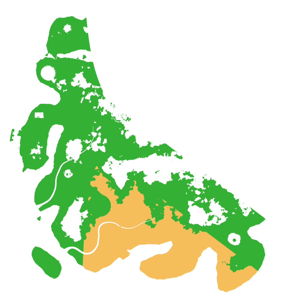 Biome Rust Map: Procedural Map, Size: 3700, Seed: 338879560