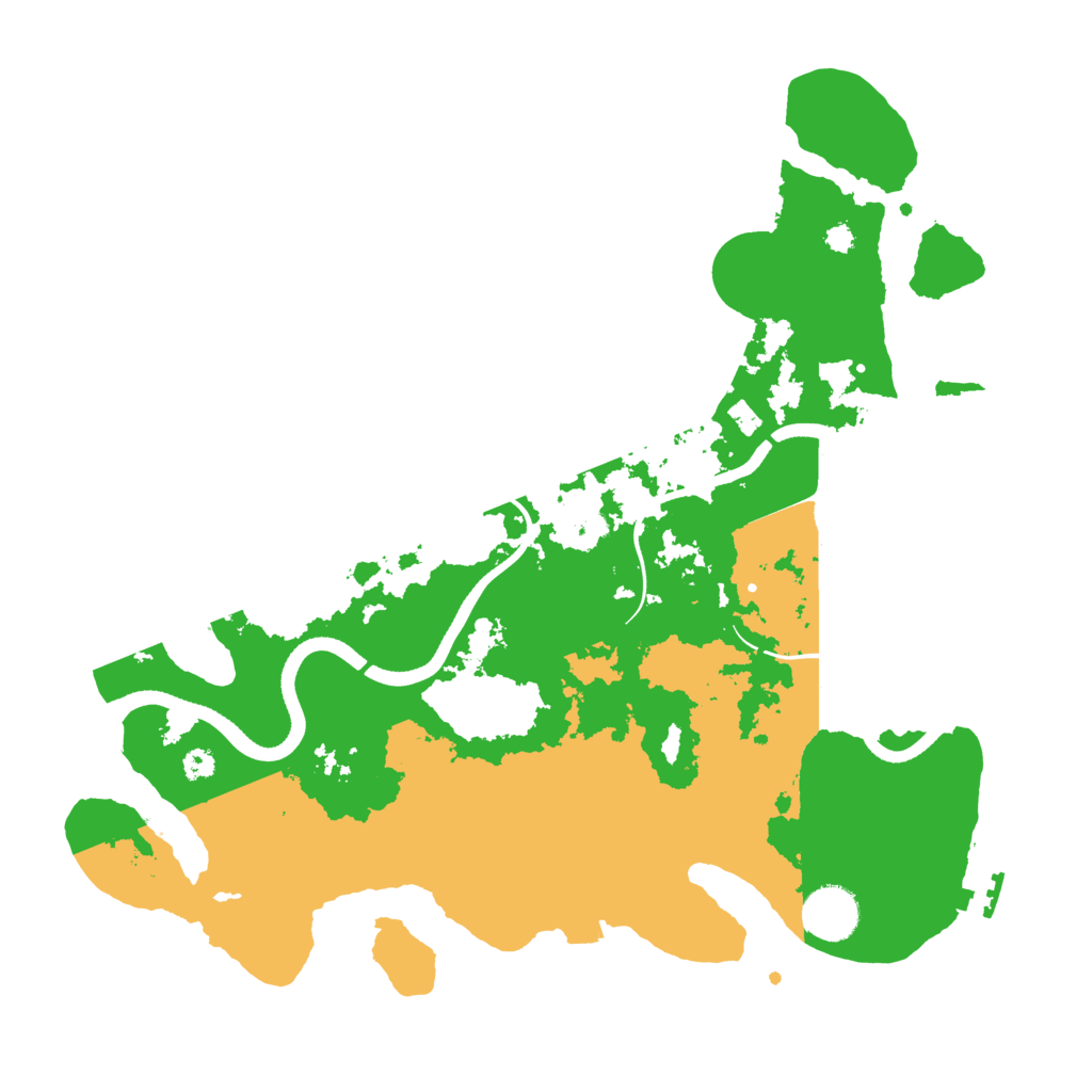 Biome Rust Map: Procedural Map, Size: 3500, Seed: 64422442