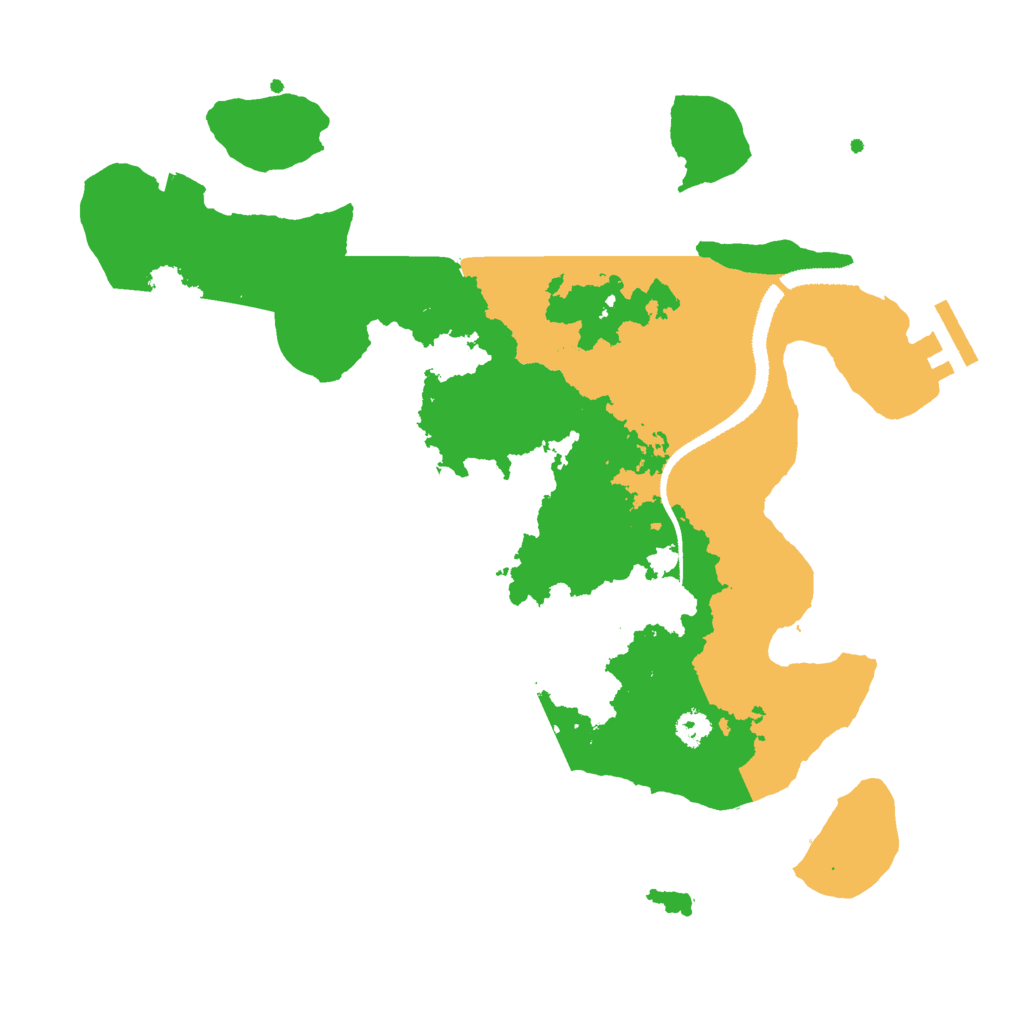 Biome Rust Map: Procedural Map, Size: 3000, Seed: 1623379