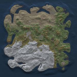 Thumbnail Rust Map: Procedural Map, Size: 4250, Seed: 1110643807, 18 Monuments