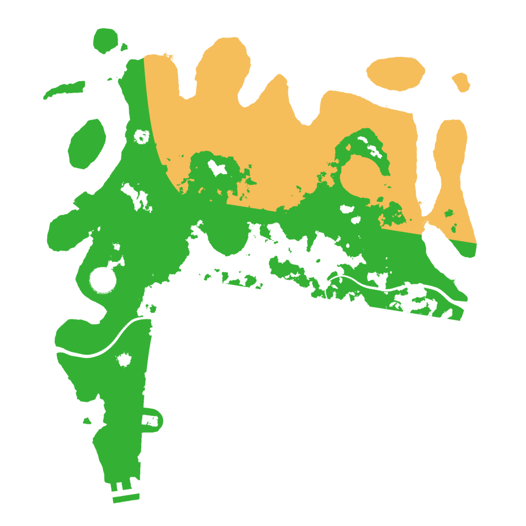 Biome Rust Map: Procedural Map, Size: 3500, Seed: 461251496